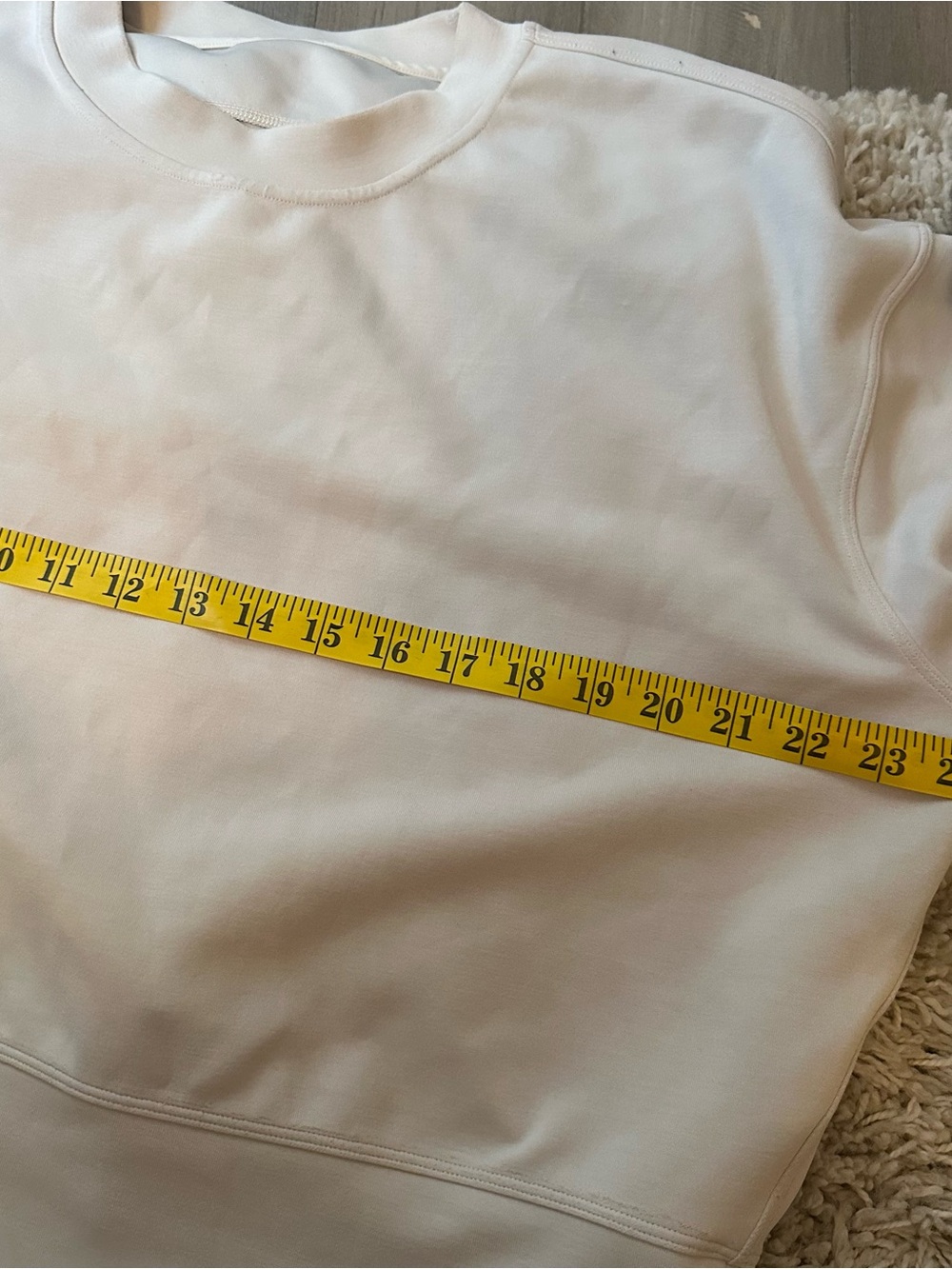Lululemon Softstreme Perfectly Oversized Cropped Crew Mojave Tan size 6 - Picture 13 of 15
